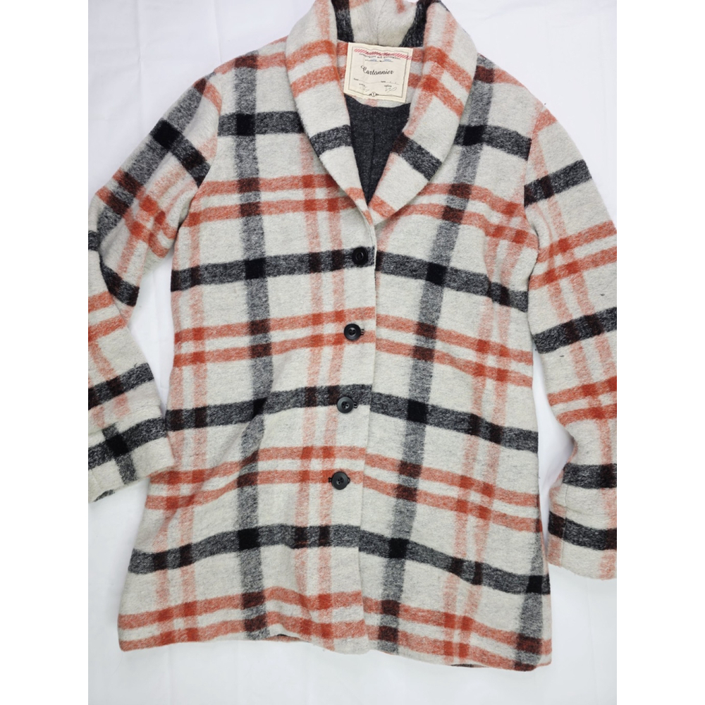 Cartonnier Hetty Coat Plaid Wool Anthropologie Women's Size Small - Picture 2 of 10